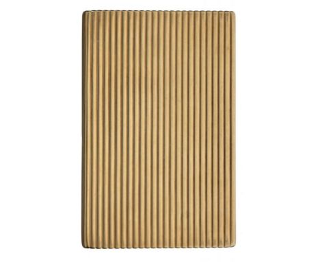 A CARTIER ART DECO 9CT GOLD CIGARETTE CASE reeded overall, 12.5cm w, maker's mark, London 1935, 196g++Light wear but undamage