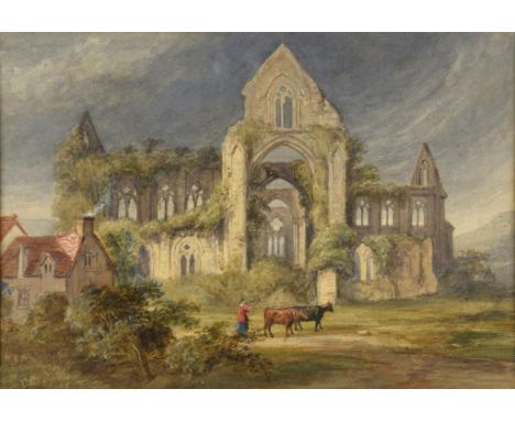 ANTHONY VANDYKE COPLEY FIELDING, OWS (1787-1855) FOUNTAINS ABBEY; LANDSCAPE STUDY two, the first signed, watercolour, 24 x 34
