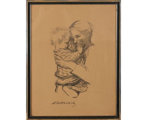 Kathe Kollwitz.&nbsp;1867 -1945.&nbsp;German School.&nbsp;Mother with child.&nbsp;Lithograph on paper.&nbsp;Dimensions: H 48 
