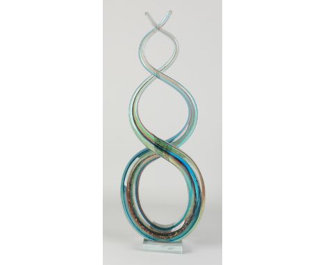 Modern glass fusing sculpture.&nbsp;Title: Infinite.&nbsp;21st century.&nbsp;Dimensions: H 55 cm.&nbsp;In good condition.