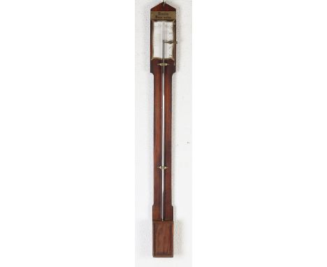 Antique fruit wood stick barometer with German writings Bauern Barometer.&nbsp;Circa 1900. Size: 95 cm.&nbsp;In good conditio