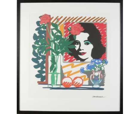 Tom Wesselmann.&nbsp;1931 - 2004. No.&nbsp;36/199.&nbsp;Elizabeth Taylor.&nbsp;Lithograph on paper.&nbsp;Dimensions: H 60 x W