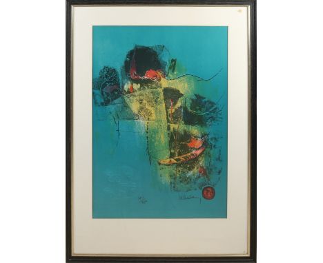 Le Ba Dang.&nbsp;1921 - 2015. No.&nbsp;210/250.&nbsp;Abstract representation.&nbsp;Lithograph on paper.&nbsp;Dimensions: H 75