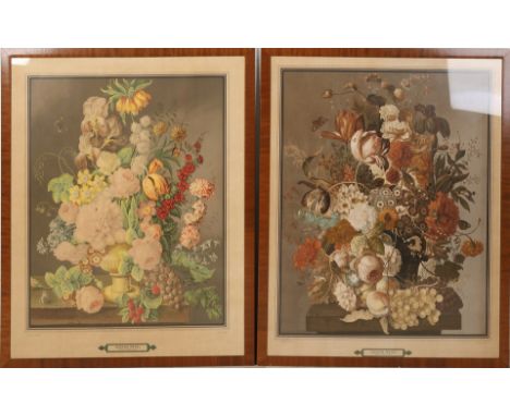 Two antique Viennese botanical prints in mahogany frames.&nbsp;To Joseph Nigg.&nbsp;Dimensions: H 73 x W 50 cm.&nbsp;In good 