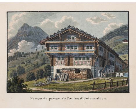 Keller (Heinrich) and R. H. Füssli. Collection des habitations rurales dans les XXII cantons de la Suisse. Dessinées d'après 