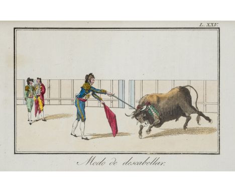 Delgado Guerra (Josef) Tauromaquia o arte de torear á cabello y á pie, second edition, 30 engraved plates after Ascenio Julia