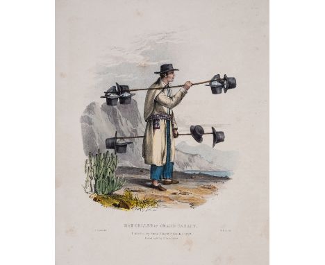 [Diston (A.)] Costumes of the Canary Islands, first edition, 6 hand-coloured lithograph plates by W. Fisk after A. Diston, ti