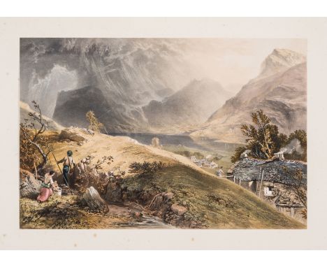 Pyne (James Baker) The English Lake District, first edition, deluxe issue, lithograph pictorial title and 24 plates, all fine