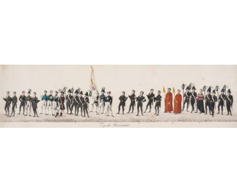 Festzug zu Leipzig am Reformations Tage de 31. October 1830. Den Herren Studierenden von der Leipziger Bürgerschaft übergeh