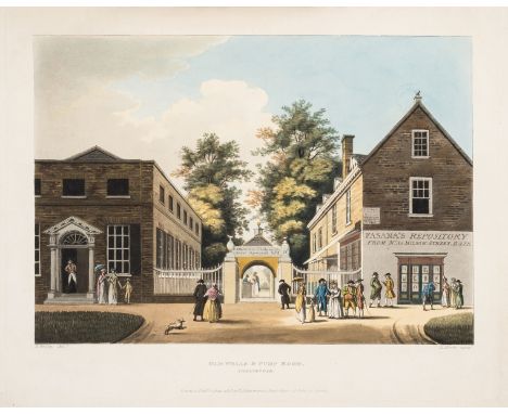 Hulley (T.) Six Views in Cheltenham, 6 hand-coloured aquatint plates by H. Merke and J. Buck after Hulley, bookplate tipped o