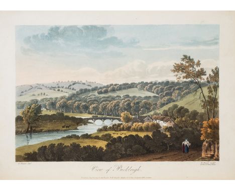 Picturesque Views on the River Exe, first edition, 7 hand-coloured aquatint plates by D. Havell and E.C. Lewis after H. Hasel