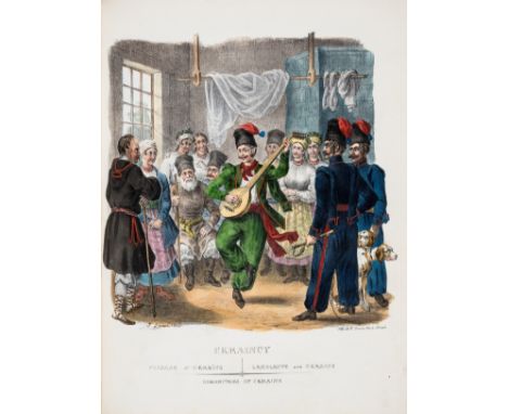 Zienkowicz (Leon) Les Costumes du Peuple Polonais, first edition, half-title, 39 hand-coloured lithograph plates after J. Lew