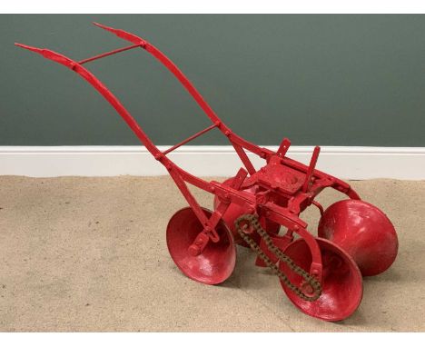 VINTAGE FARM IMPLEMENT 'The Acme, John Williamson &amp; Son, Rhuddlan' seeder, 163cms L
