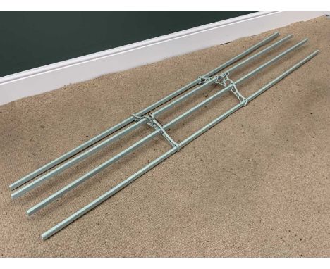 VINTAGE KITCHEN HANGING LINEN/ PAN RACK, 34cms W, 210cms L