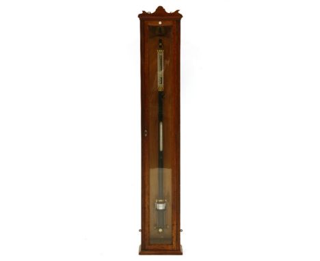 A Baird & Tatlock barometer, in glazed case