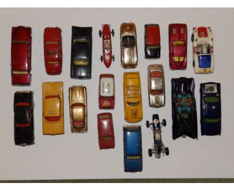 A Corgi Man From Uncle Oldsmobile Super 88, a Batmobile, a Porsche Carrera 6, a Morris Mini-Cooper and 15 other Corgi cars (1