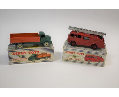 DINKY TOYS - COMET WAGON a boxed Dinky Toys 932 Comet Wagon with green cab and orange tailboard. Also with a boxed Dinky Toys