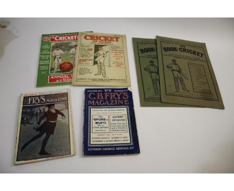 C B FRY - EARLY CRICKET &amp; OTHER MAGAZINES including The Book of Cricket (parts VI and XIII) A New Gallery of Famous Playe