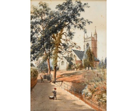 HARRY FRIER (1849-1921) WATERCOLOURS 3 framed watercolours including a painting of Taunton Castle Courtyard, painted with 2 f