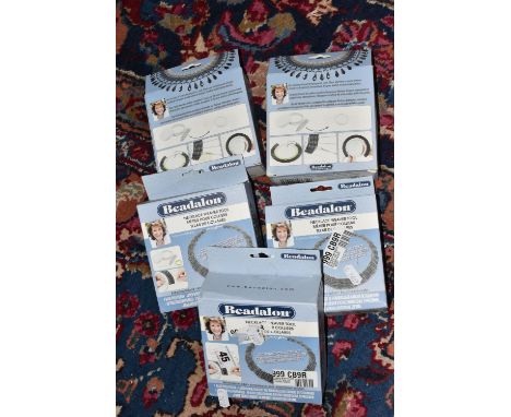 FIVE BOXED 'BEADALON' NECKLACE WEAVER TOOLS, by Kleshna Handel, product number 999 CB9R (condition report: new in boxes, not 