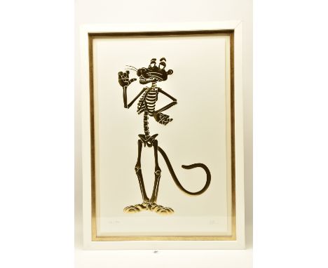 ALESSANDRO PAGALIA (ITALY CONTEMPORARY) 'PINK PANTHER', a signed limited edition embossed print on paper, 34/195 with certifi