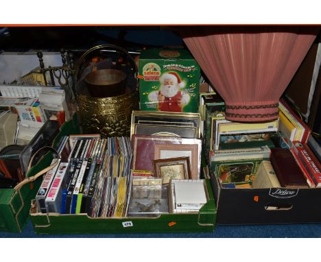 THREE BOXES AND LOOSE MISCELLANEOUS ITEMS AND BOOKS to include a box of mixed items comprising vintage cameras to include a Z