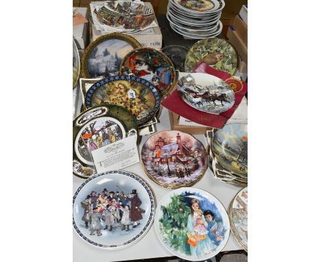 A GROUP OF CHRISTMAS THEMED COLLECTORS PLATES FROM NAMED MANUFACTURERS, to include, Royal Doulton, four 'Victorian Christmas 