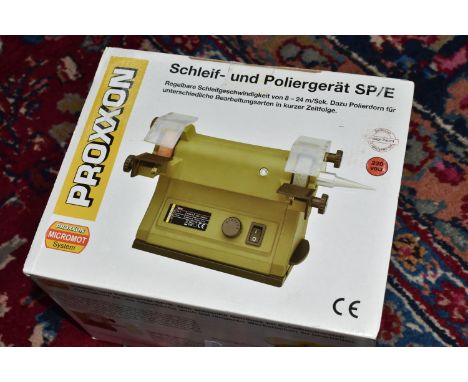 A BOXED PROXXON POLISHER GRINDER, product number 999E6601, EU plug (condition report: new in box, not tested, we cannot guara