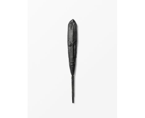 Benedict Chukwukadibia Enwonwu M.B.E (Nigerian, 1917-1994)Mask  ebony 121 x 14 x 6.5cm (47 5/8 x 5 1/2 x 2 9/16in).Footnotes: