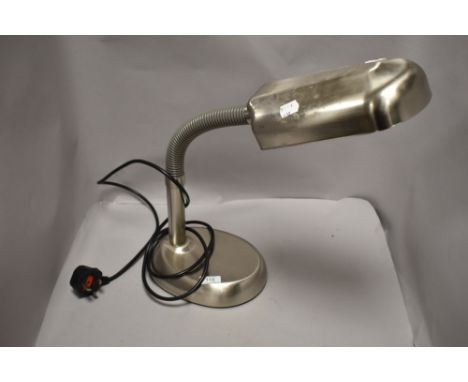 A modern desk top reading lamp