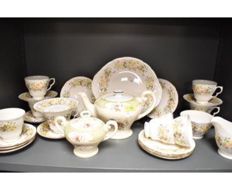 Two 20th century tea services including Myott and Colclough