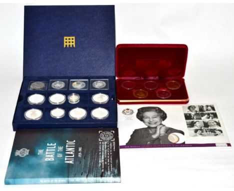 Isle of Man, 5 x Silver Proof Crowns 1979 'Millennium of Tynwald,' .925 silver, in CofI, FDC, Guernsey silver proof £1 1999 '