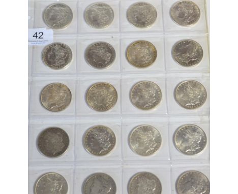 USA, 29 x Morgan Silver Dollars comprising: 1878, 1879, 1880, 1881, 1882, 1883, 1883o, 1884, 1884o, 1885, 1885o, 1886, 1886s 