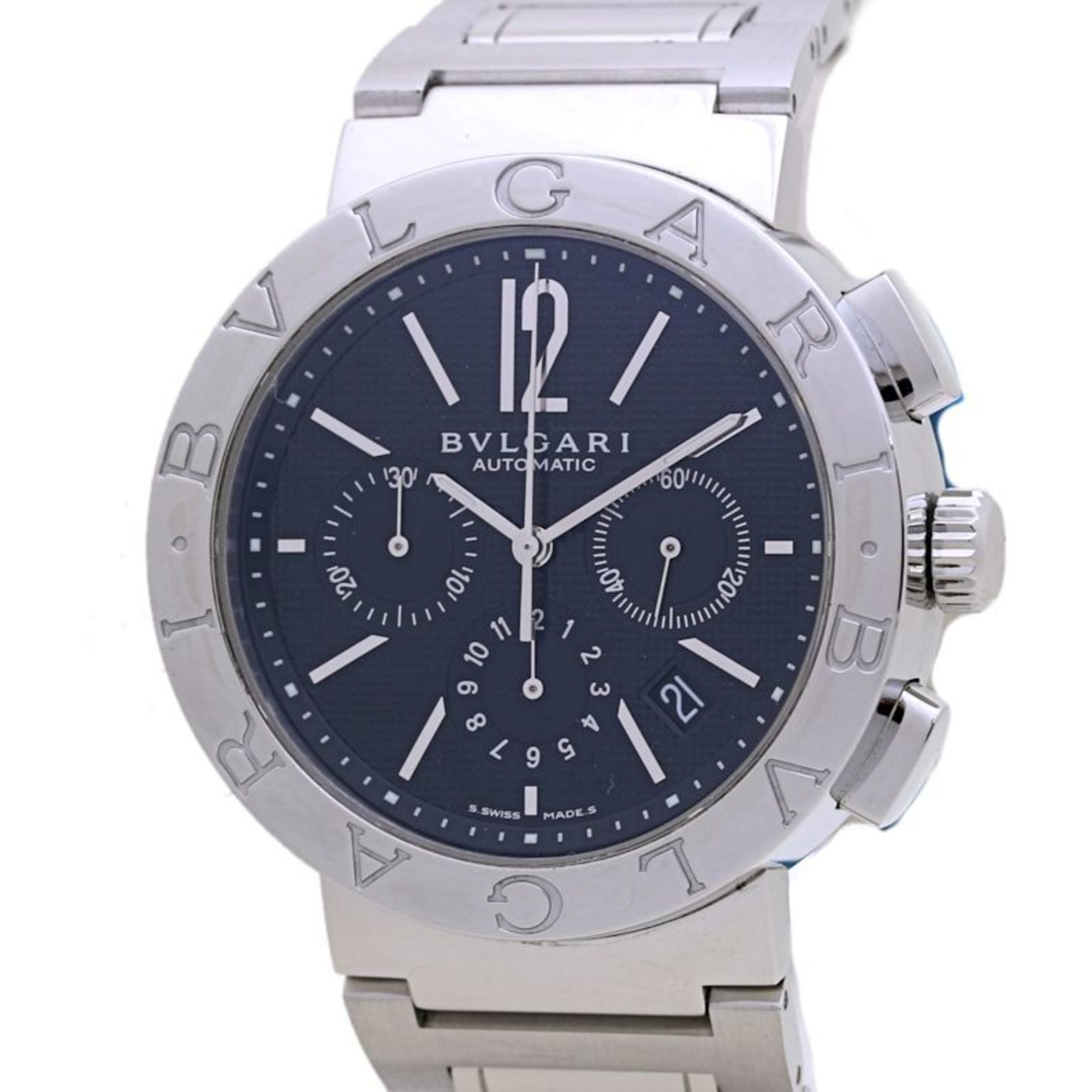 BVLGARI Chronograph BB42BSSDCH BB42SSCHSS Men\'s 40002