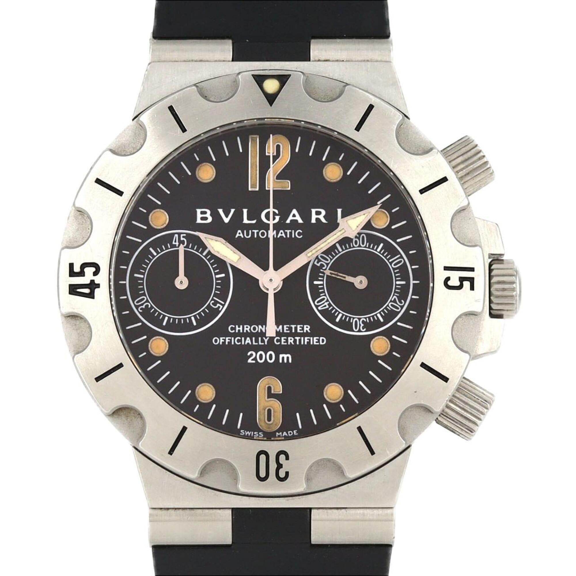 Bulgari Scuba Chrono SC38S Stainless Steel Automatic Watch