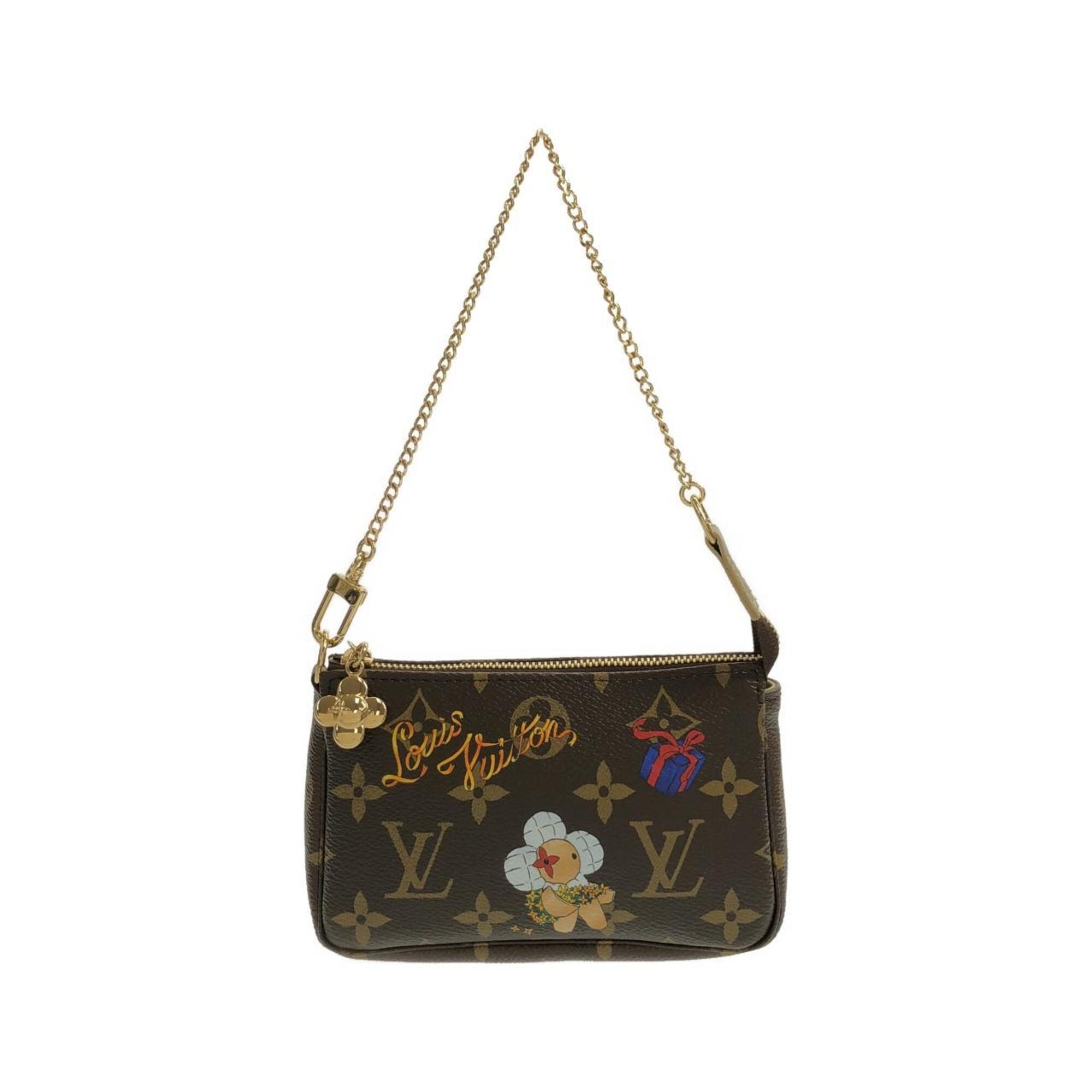 Louis Vuitton Monogram (Vivienne Winter Holiday) Mini Pochette Accessoires M15328 Accessory Pouch