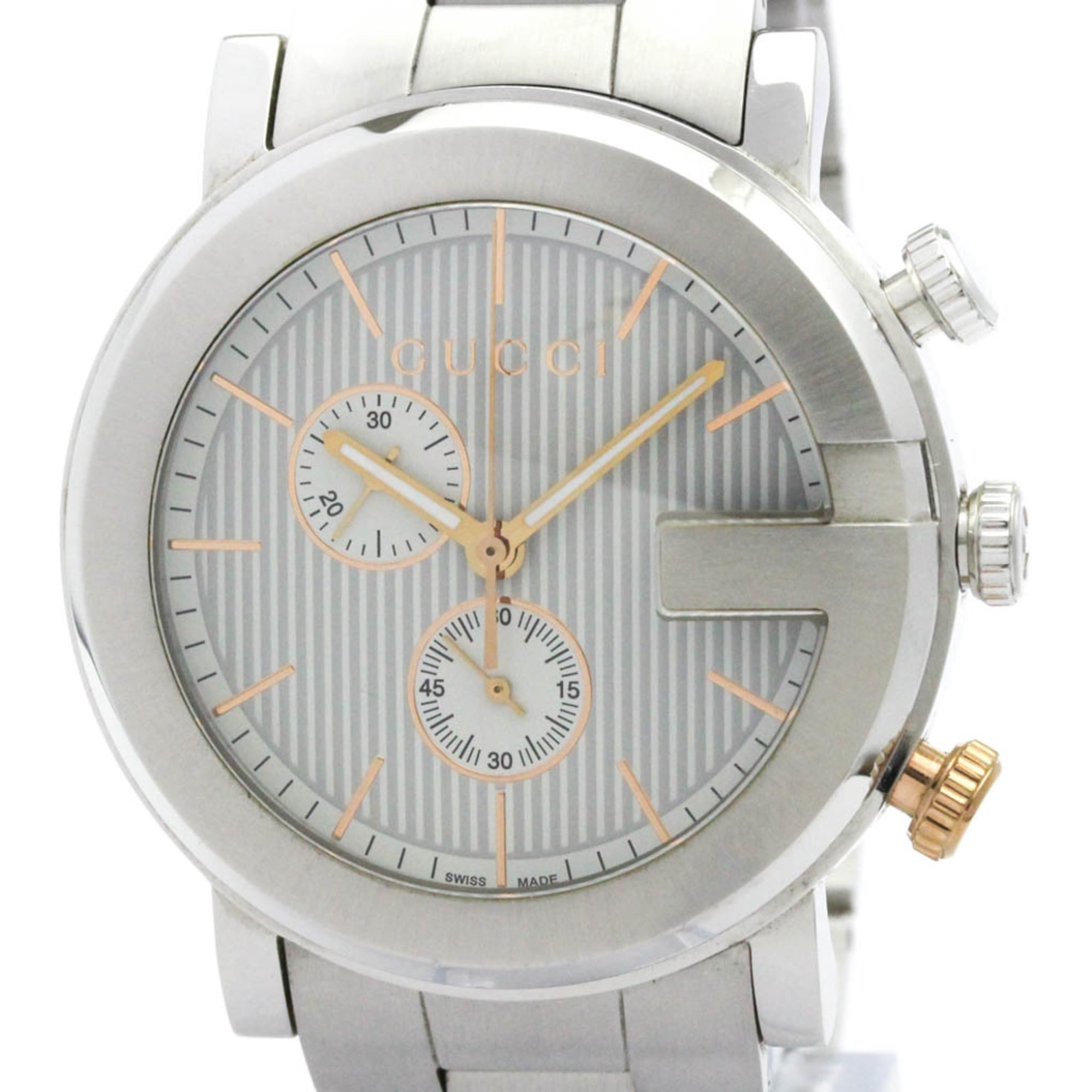 GUCCI G-Chrono Quartz Stainless Steel Mens Watch YA101360 101M