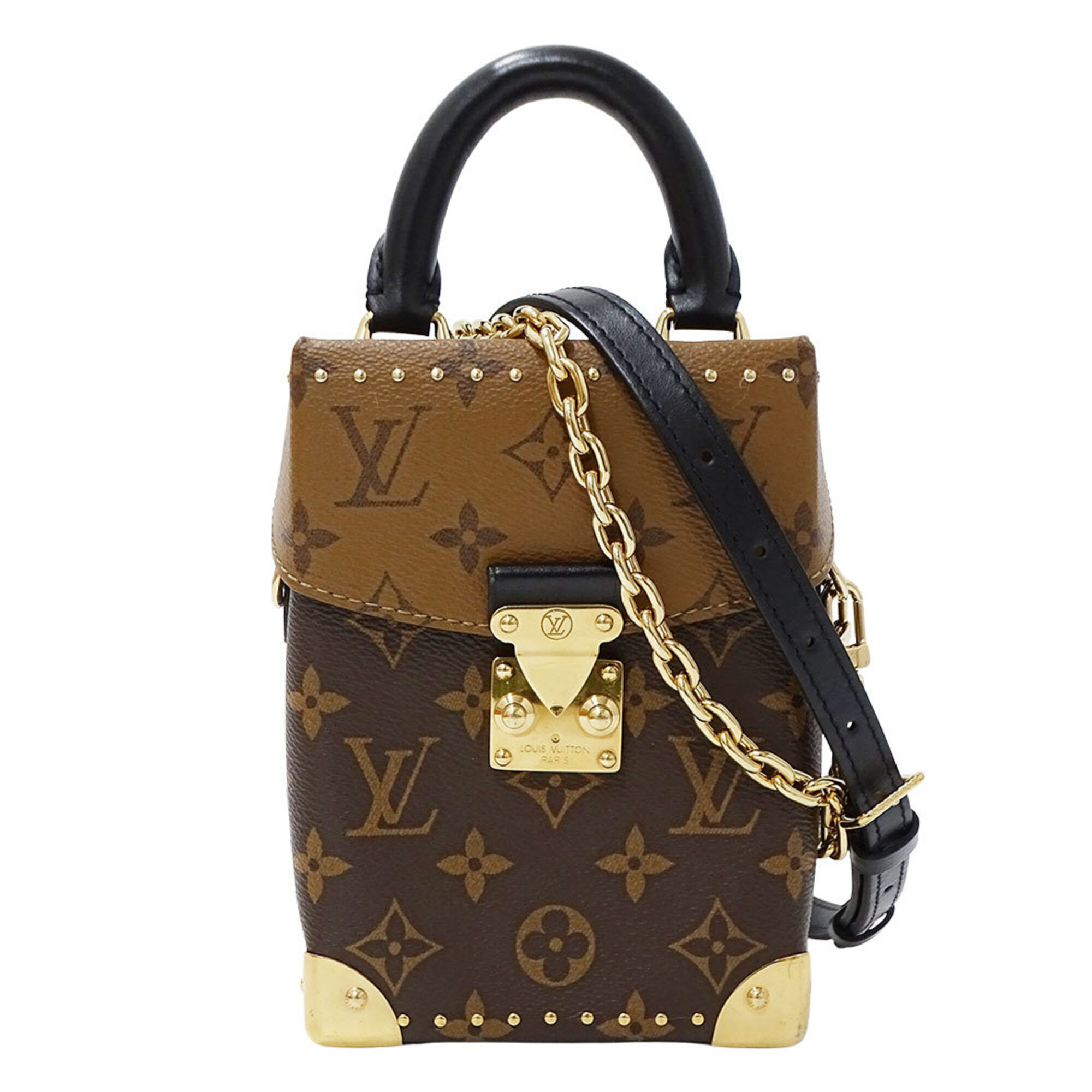 Louis Vuitton LOUIS VUITTON Women\'s Handbag, Brand Handbag/Shoulder Bag, 2-way, Monogram Reverse Ca