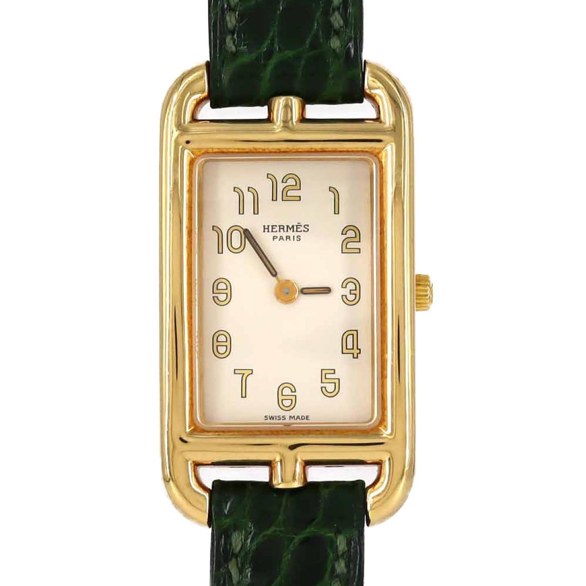 Herms Nantucket YG Quartz Watch