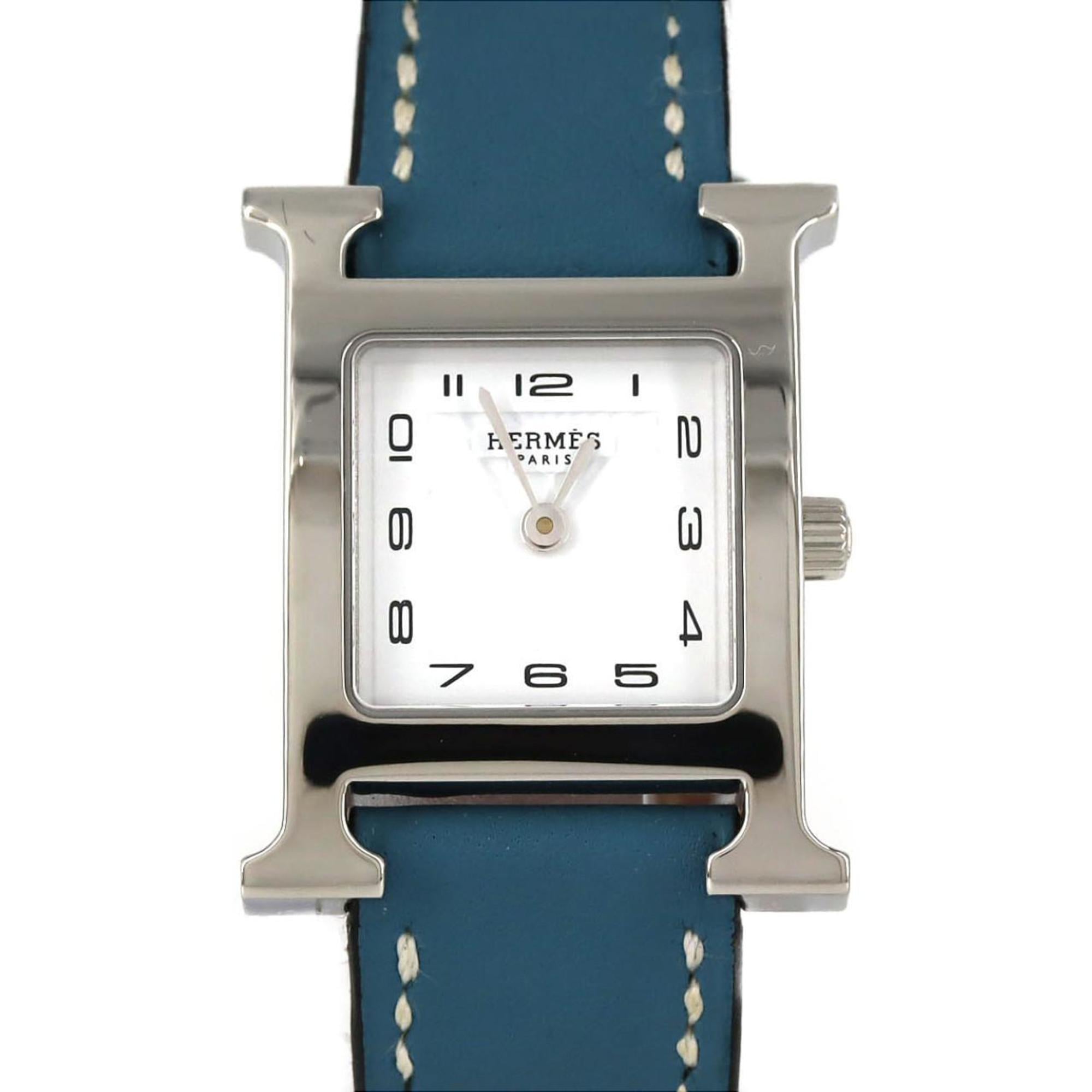 Herms H Watch HH1.210 SS Quartz Wristwatch