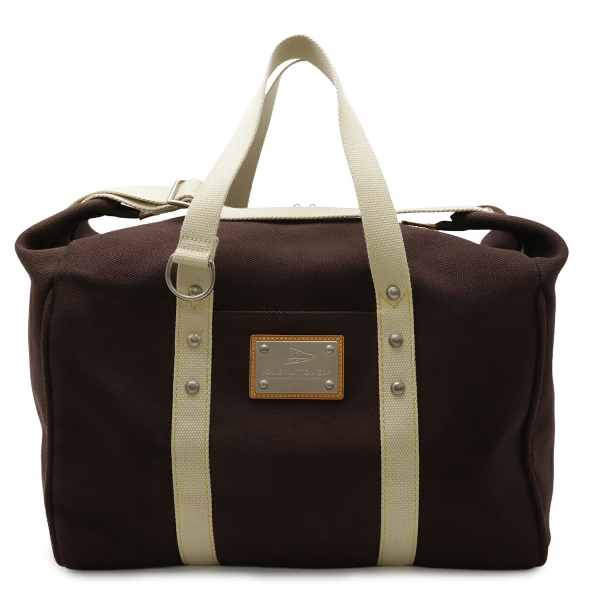 LOUIS VUITTON Antigua Sac Weekend Boston Bag Tote LV Cup Mocha Dark Brown M80665