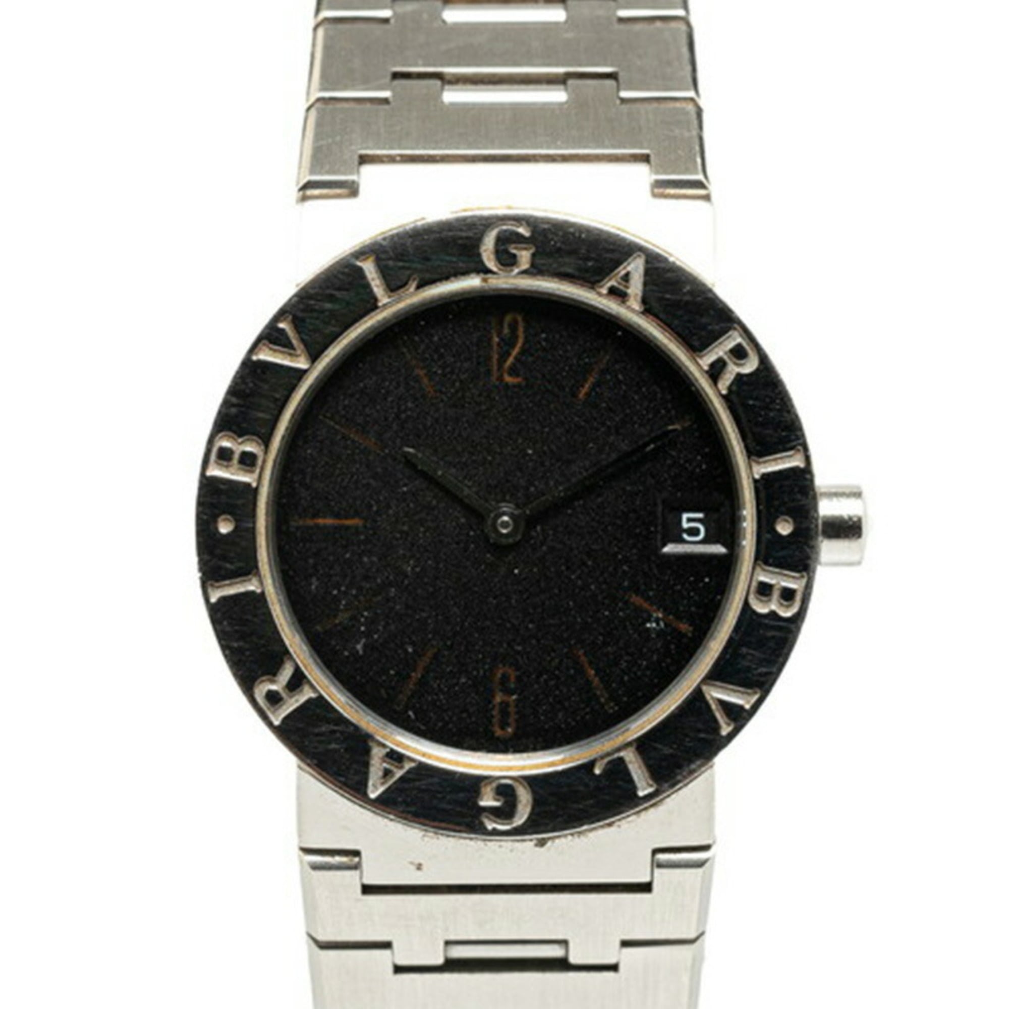 BVLGARI Watch BB30SS Quartz Black Dial Stainless Steel Women\'s