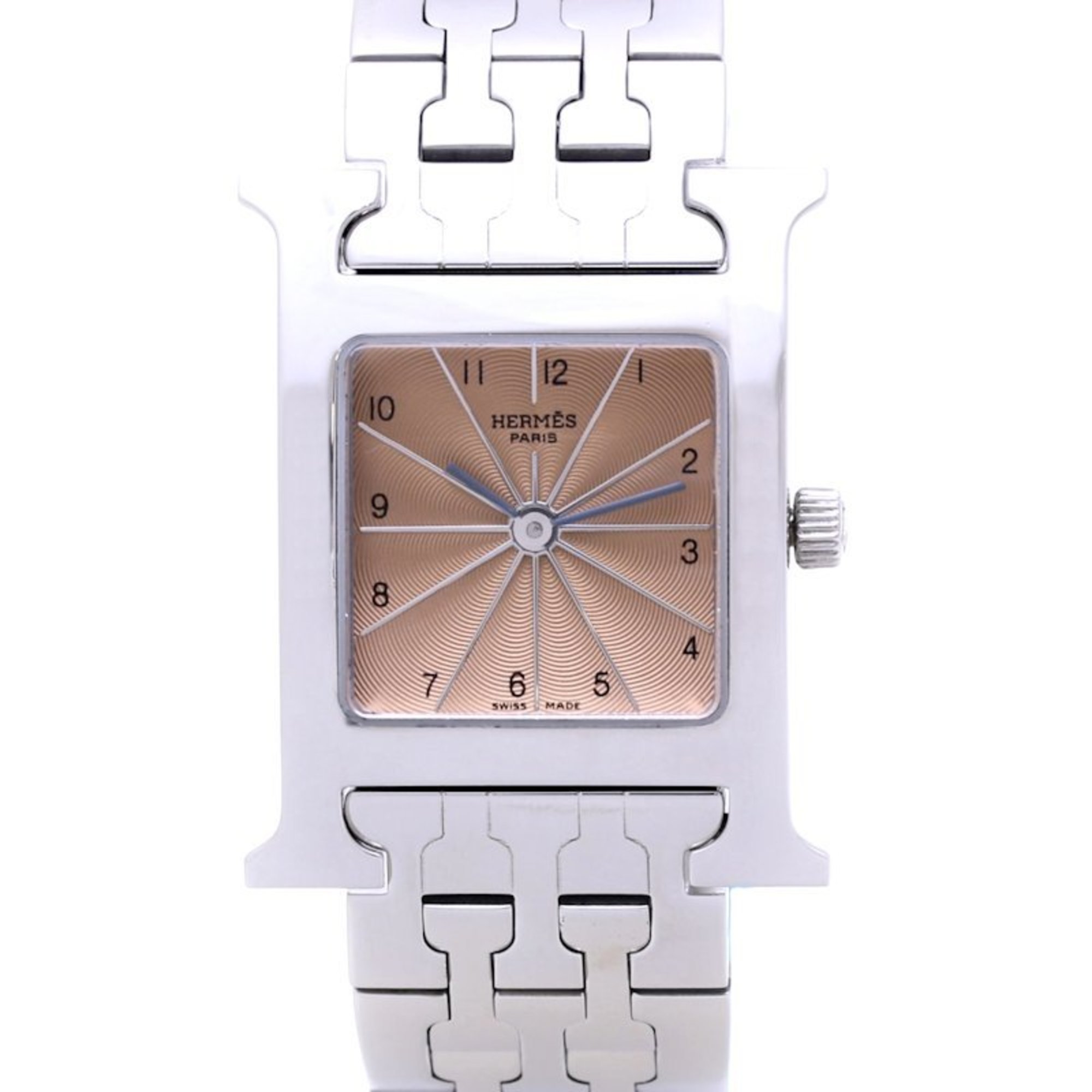 HERMES H Watch HH1.210.461 4804 Stainless Steel Ladies 130394