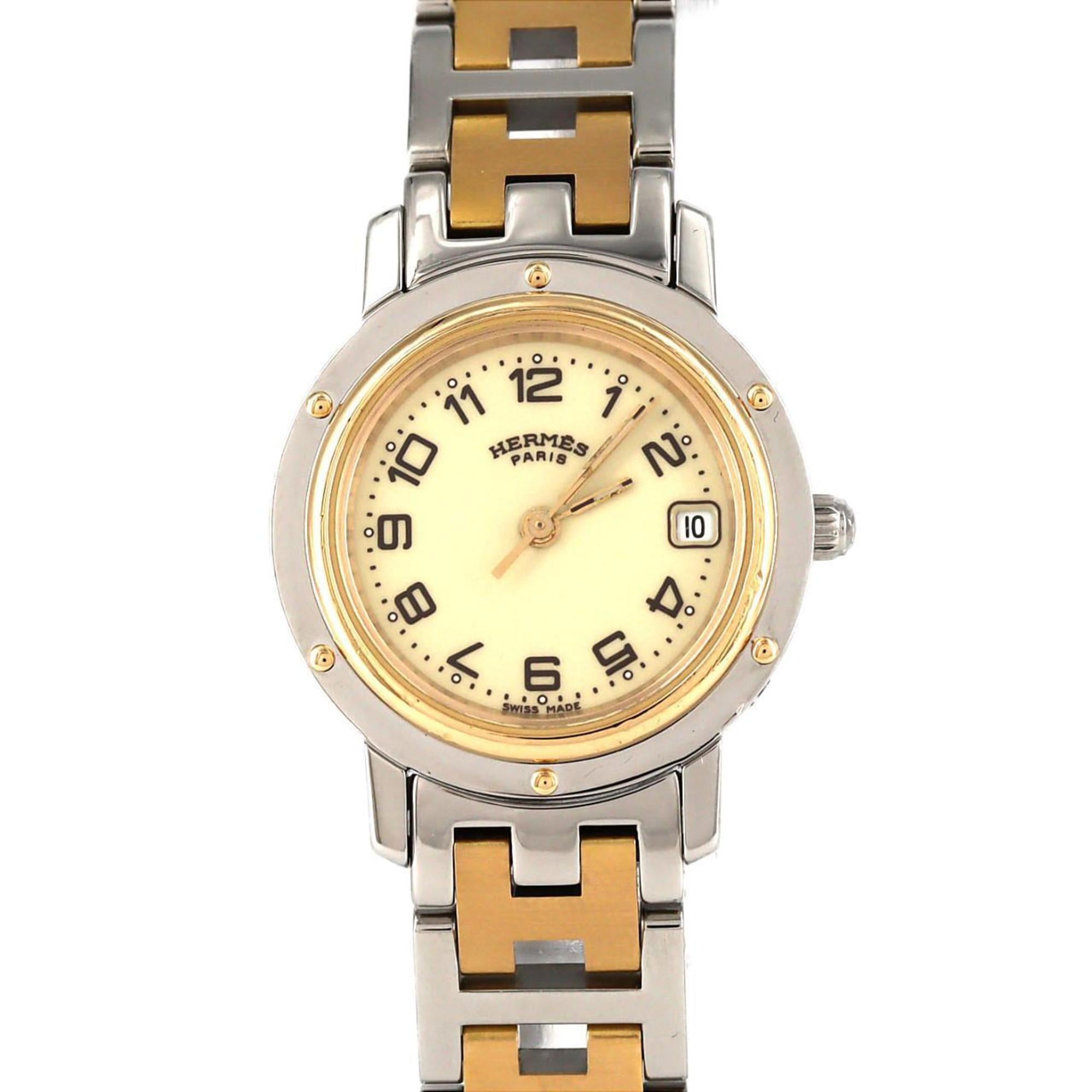 Herms Clipper Two-tone CL4.220 SSxGP Quartz Watch