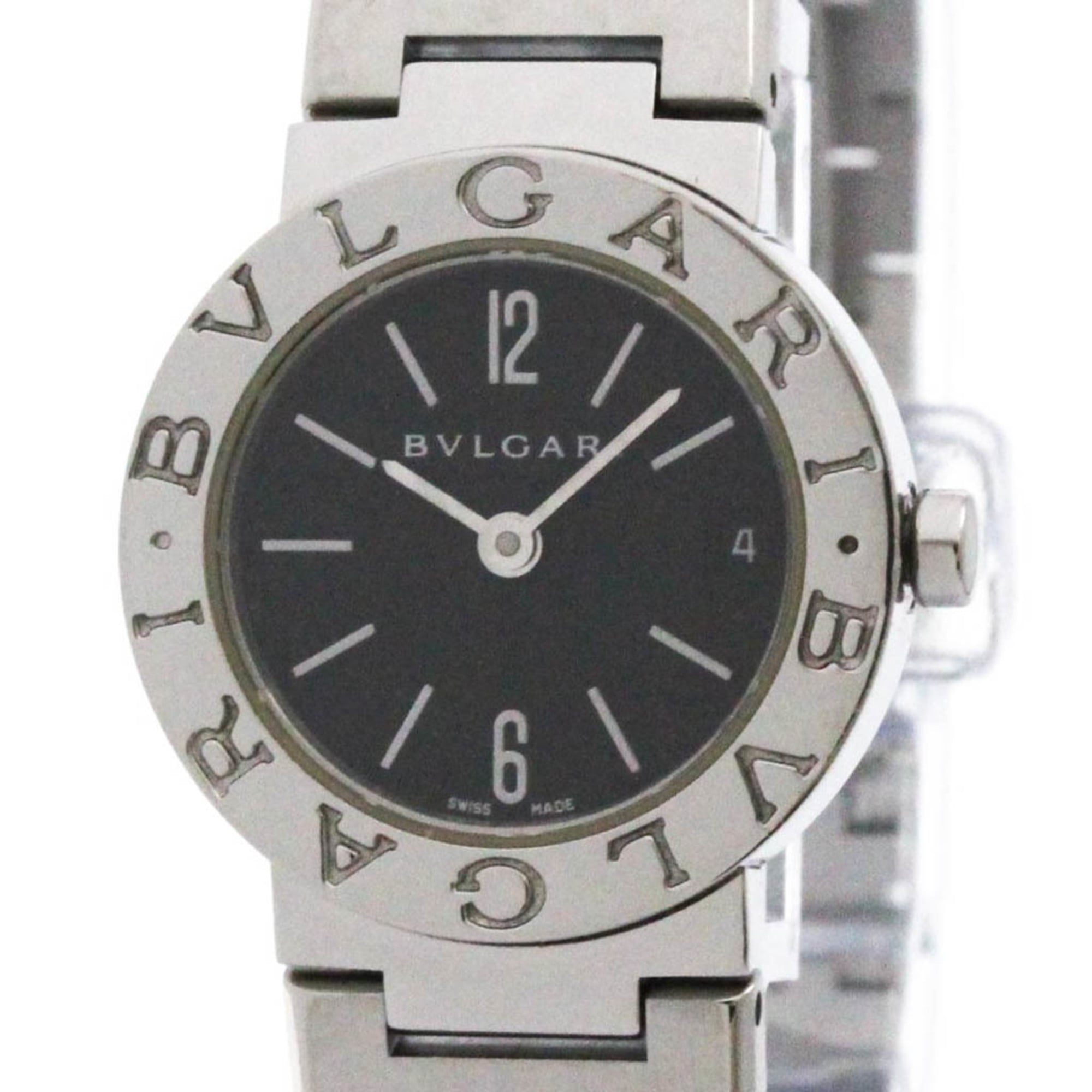 BVLGARI BVLGARI-BVLGARI Steel Quartz Ladies Watch BB23SS Polished Silver