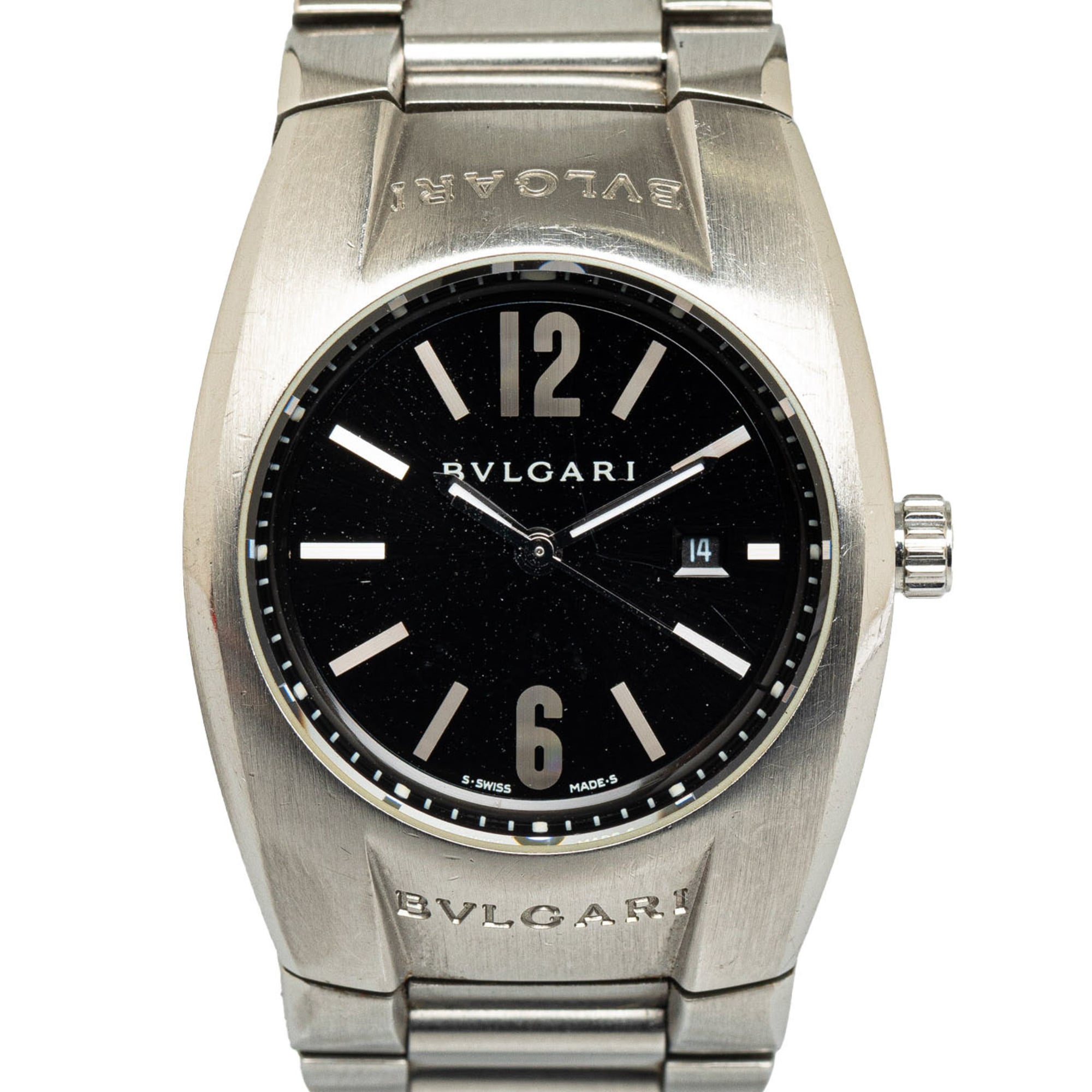 BVLGARI Ergon Watch EG30S Quartz Black Dial Stainless Steel Women\'s