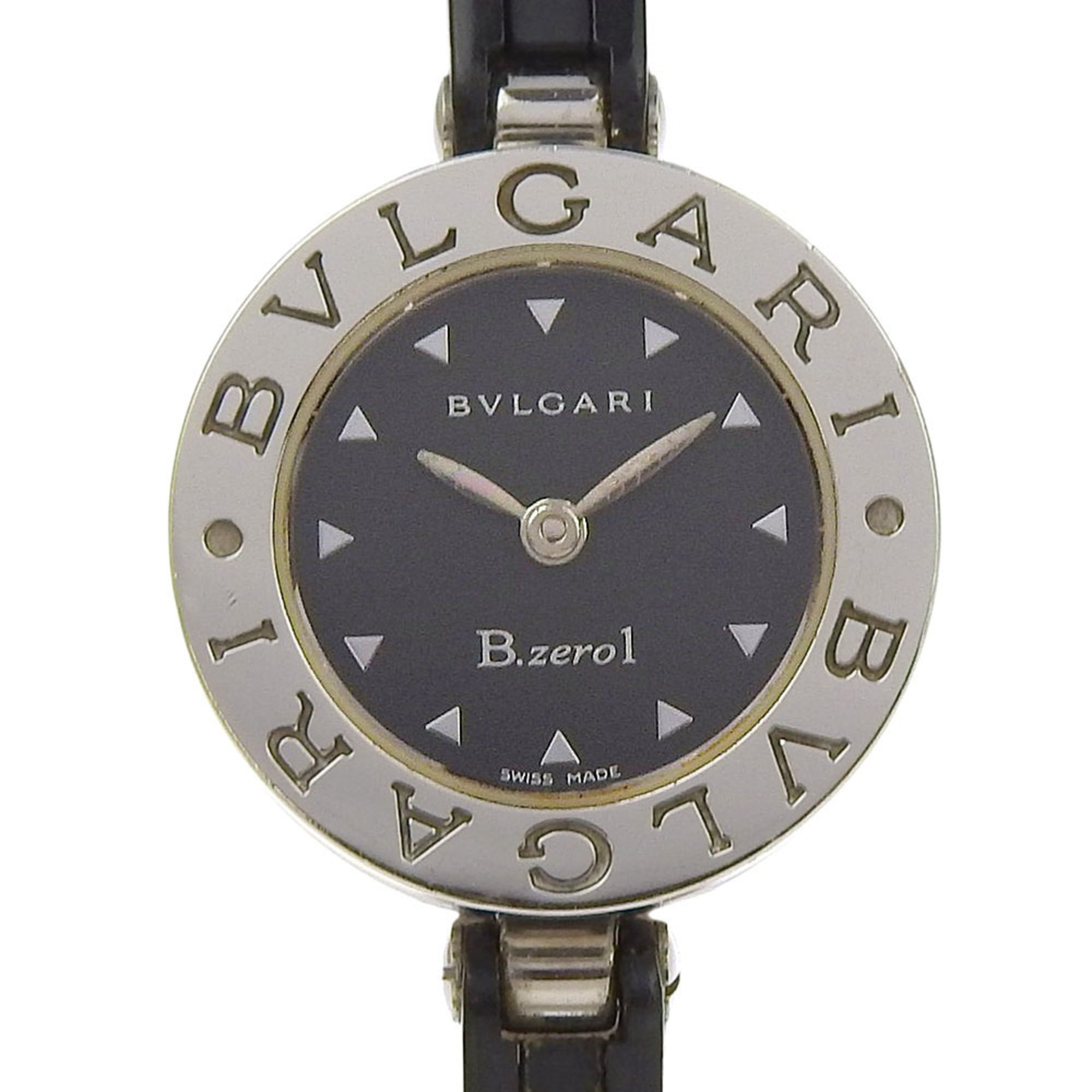 BVLGARI Bzero1 BZ22S Women\'s Watch with Stainless Steel and Rubber Quartz Movement, Analog Display,
