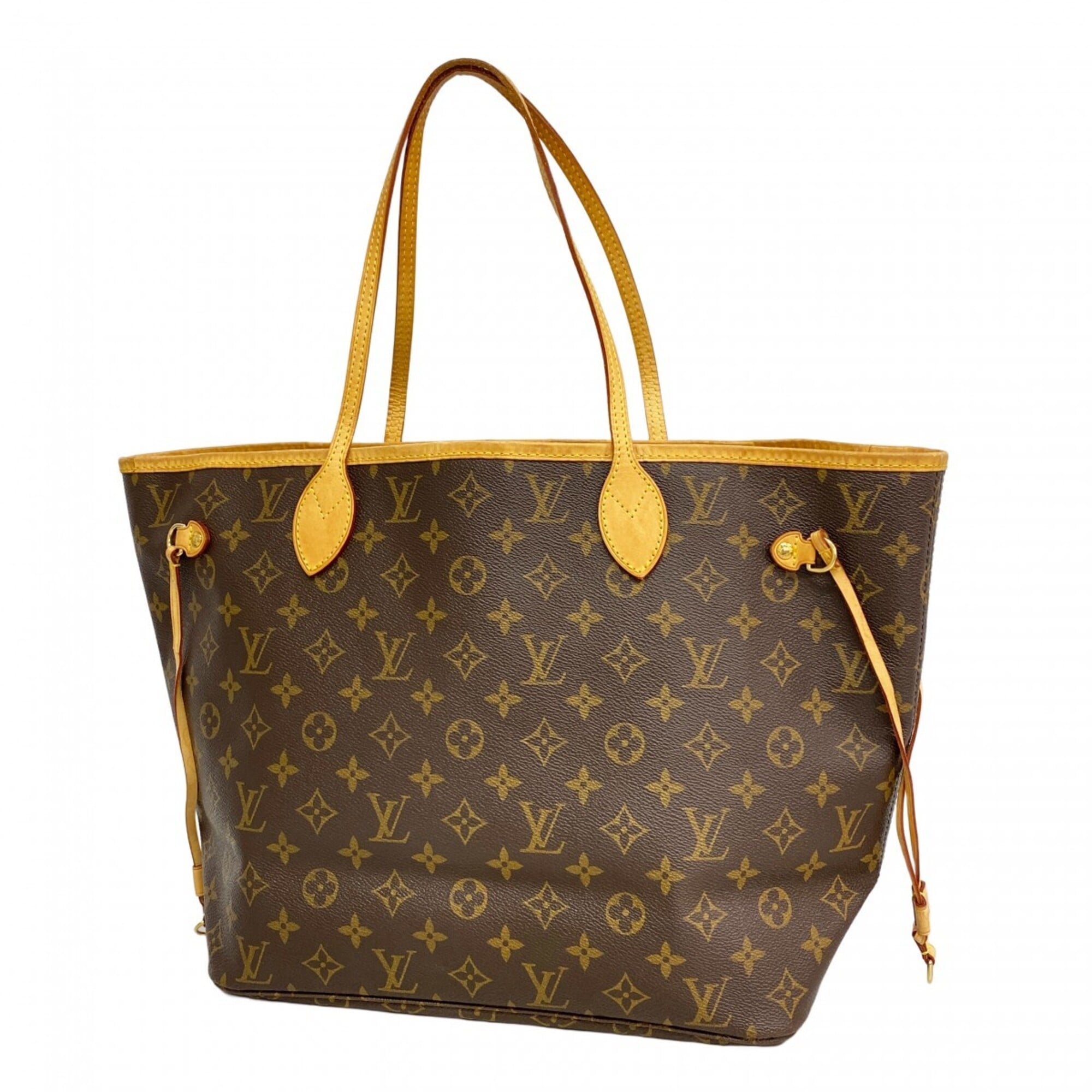 Louis Vuitton Monogram Neverfull MM Tote Bag M40156 Brown (Women\'s)