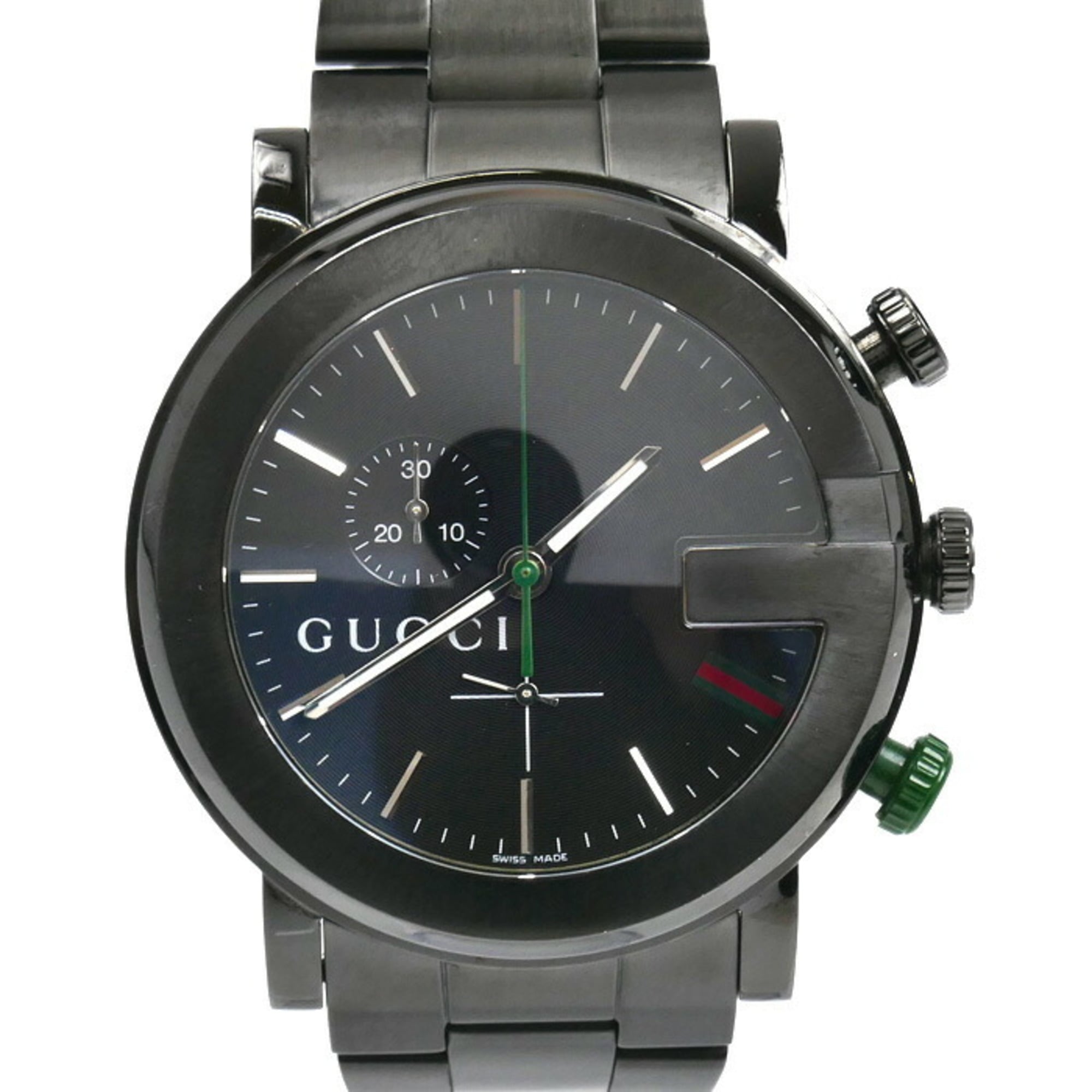 GUCCI Gucci Chronograph Watch, Battery-Operated, YA101331/101M, Men\'s