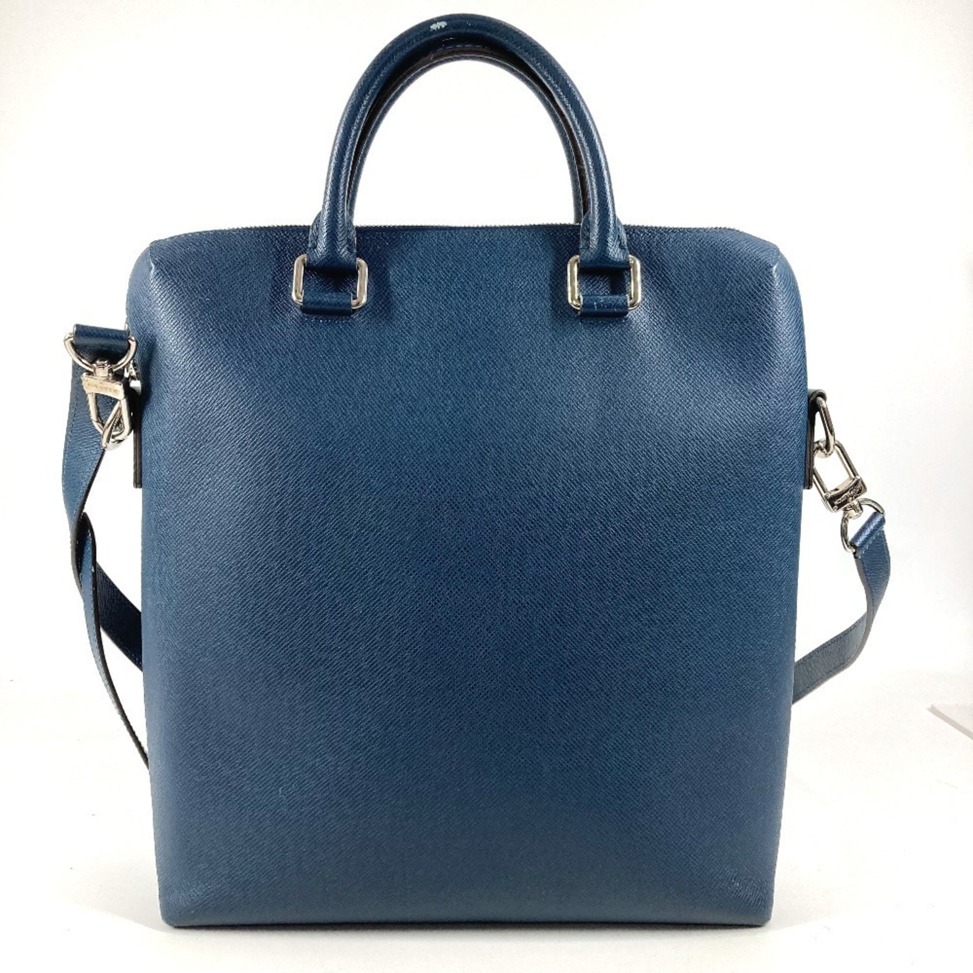 LOUIS VUITTON M30213 Taiga Grigori Vertical Bag Tote 2-Way Shoulder Business Leather Men\'s Women\'s
